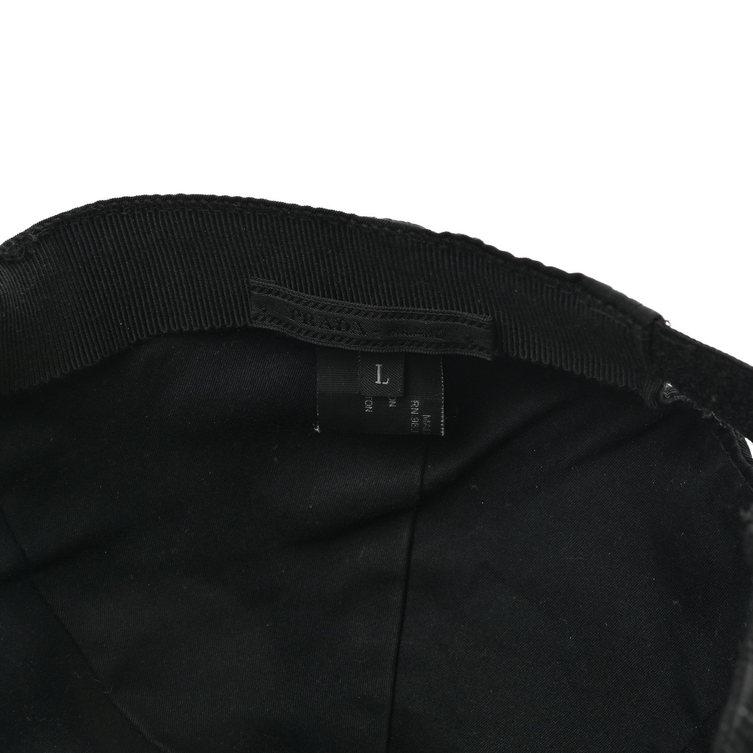 Prada Tessuto Nylon Baseball Cap L Black 8 of 9