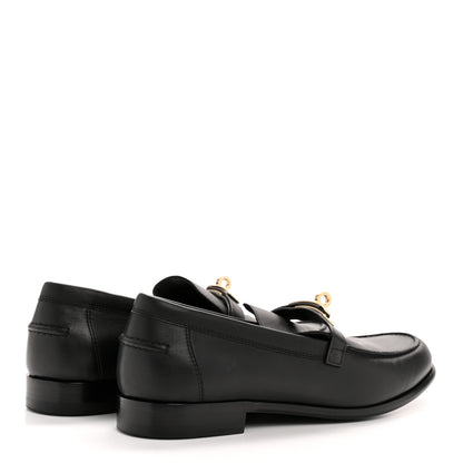 Hermes Calfskin Womens Destin Loafers 39 Black 5 of 11