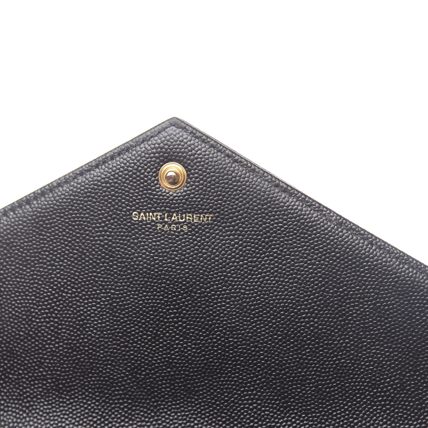 Grain De Poudre Matelasse Chevron Monogram Chain Wallet Black