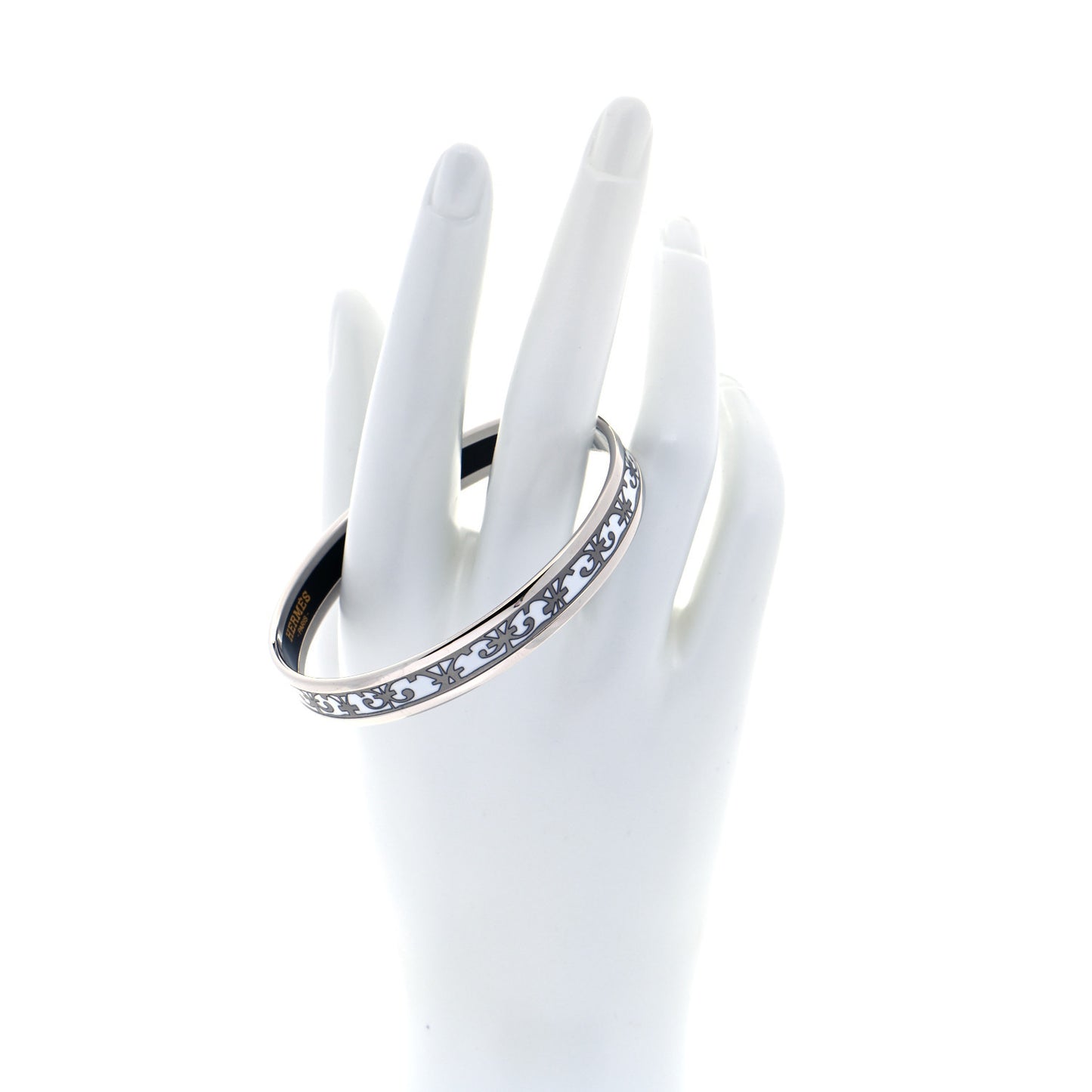 Enamel Printed Narrow Balcons Du Guadalquivir Bracelet 65 Platine