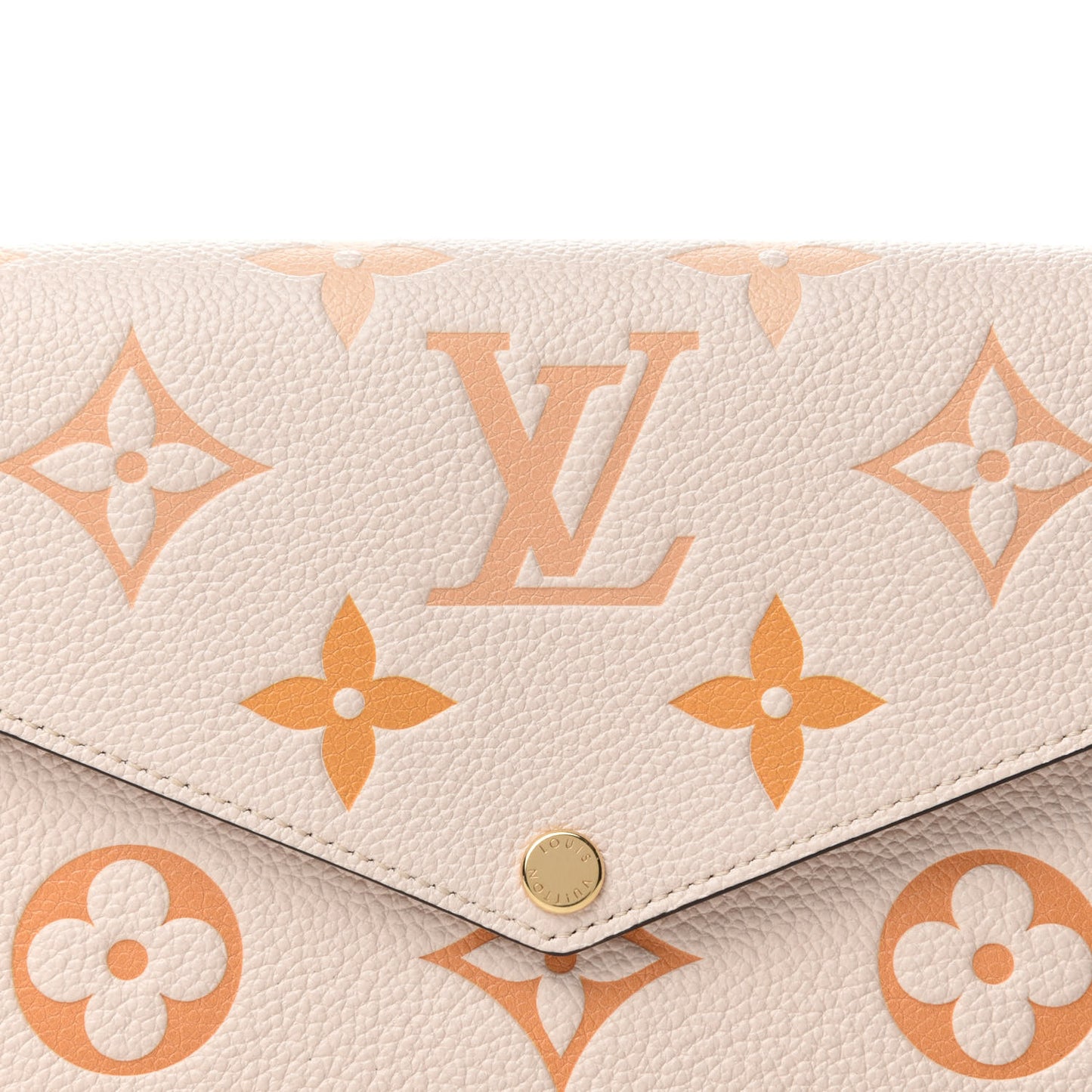 Empreinte Monogram Giant By The Pool Felicie Pochette Chain Wallet Cream Saffron