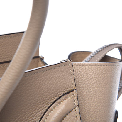 Celine Drummed Calfskin Mini Luggage Dune 11 of 11