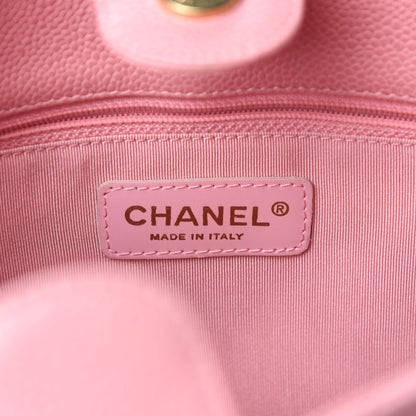 Chanel Caviar Quilted Petit Shopping Tote PST Pink 9 of 11