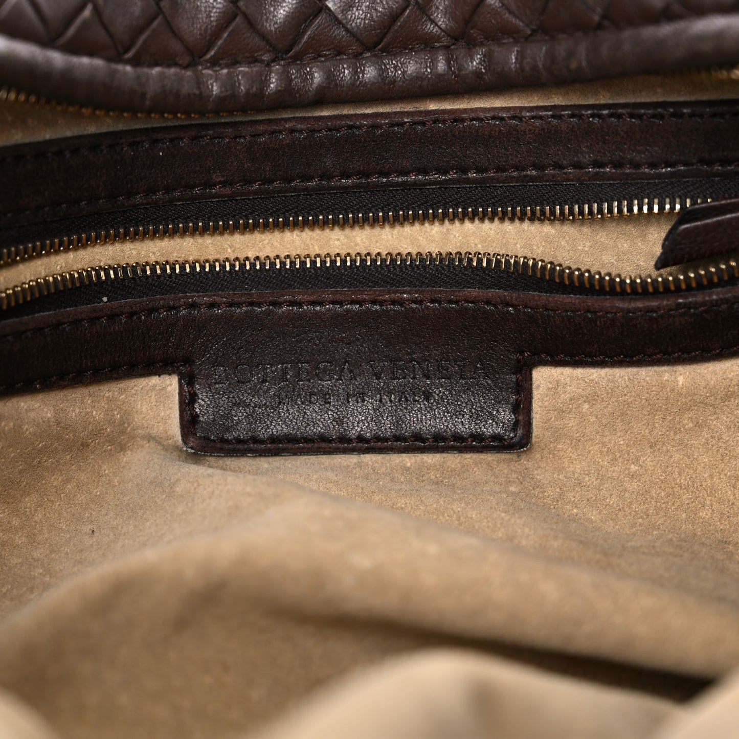 Nappa Intrecciato Large Veneta Hobo Ebano