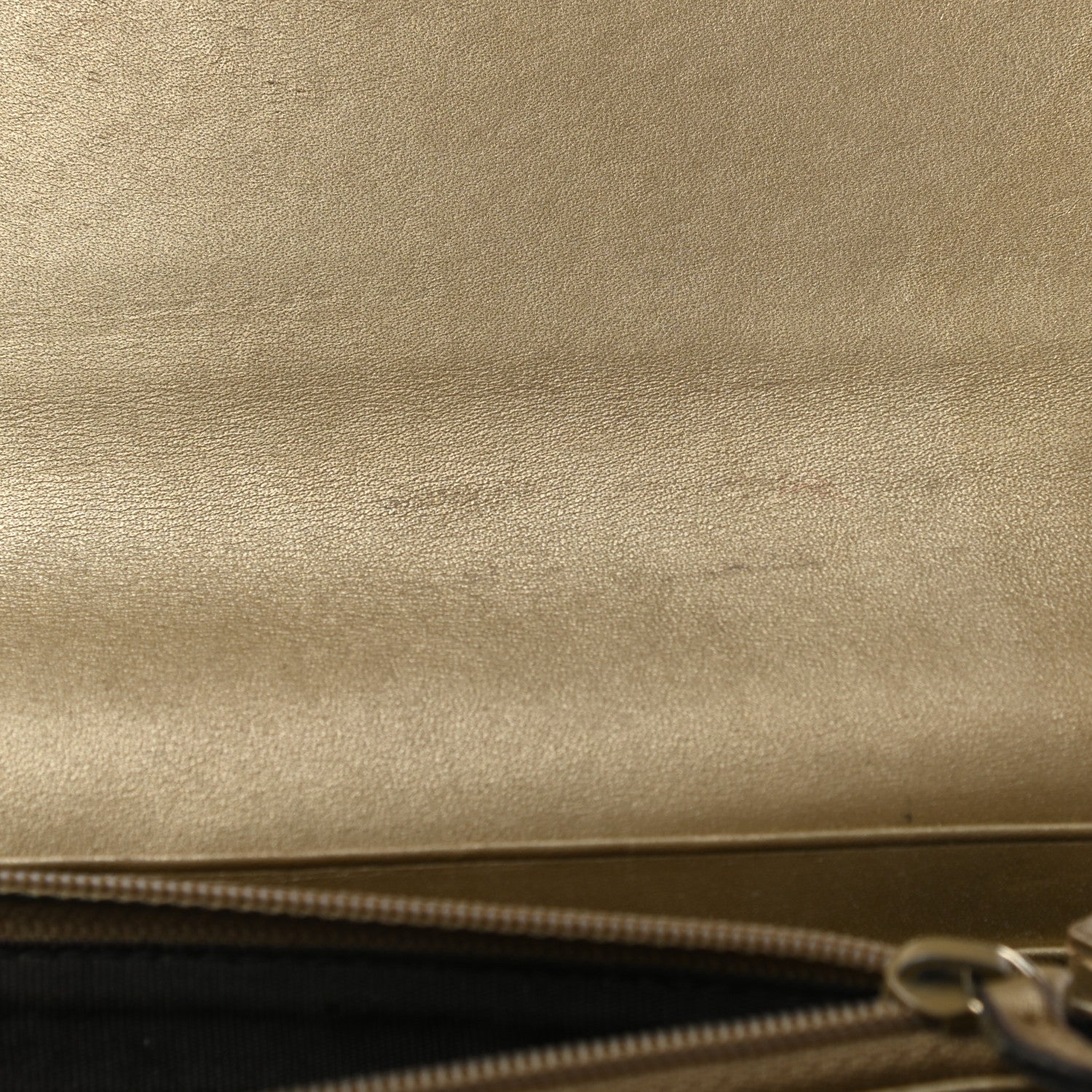Gucci Metallic Microguccissima Bow Continental Wallet Golden Beige 9 of 14