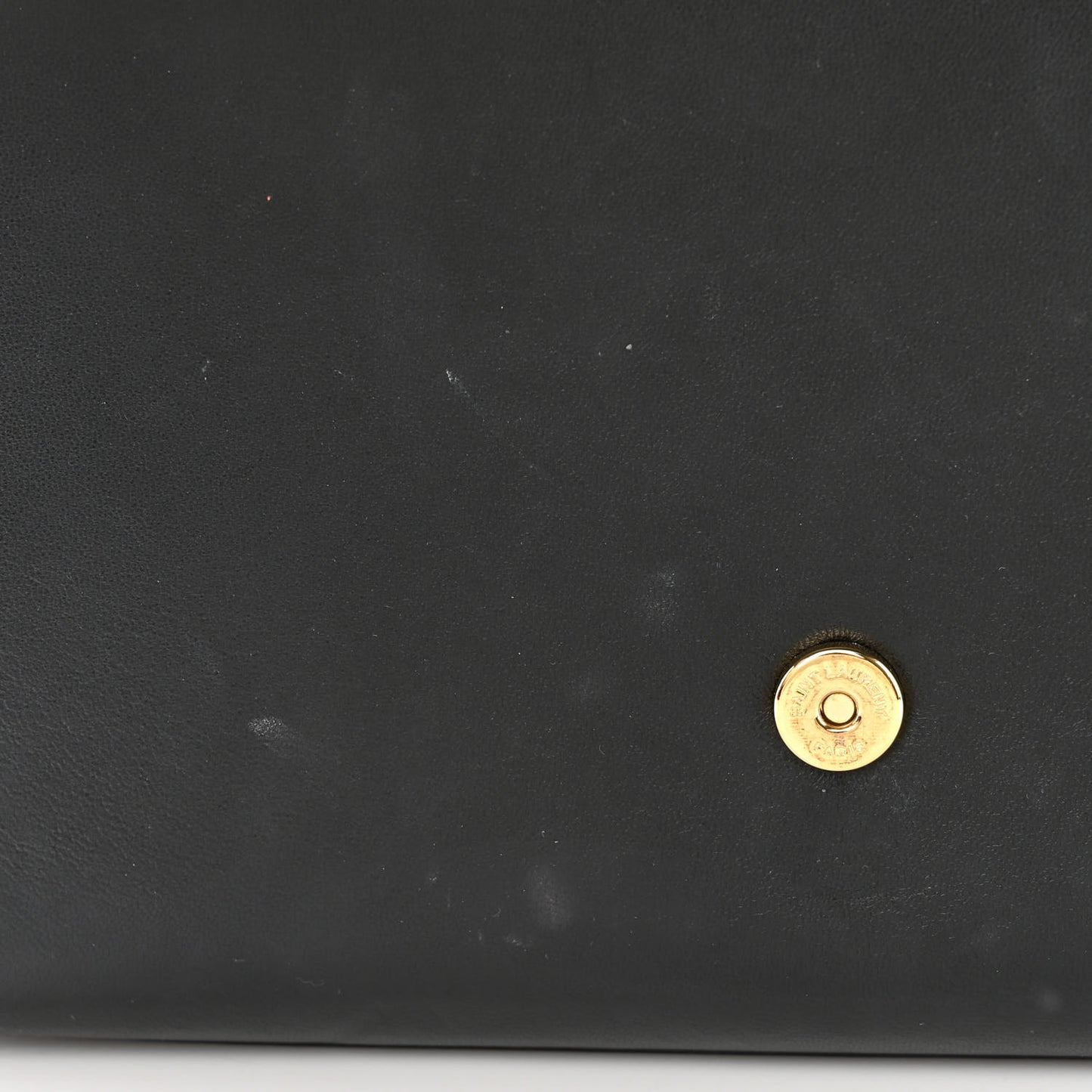 Calfskin Crystal Medium Monogram Kate Satchel Black