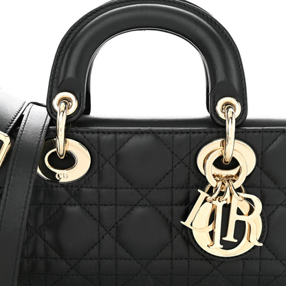 Christian Dior Lambskin Cannage Small Lady D-Joy Black 7 of 9