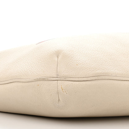 Gucci Grained Calfskin Logo Half Moon Hobo White 9 of 16