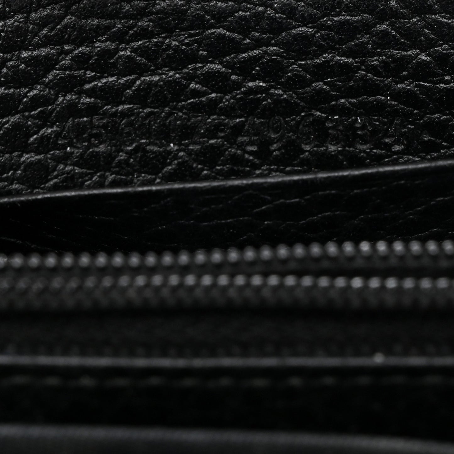 Dollar Calfskin GG Marmont Zip Around Wallet Black