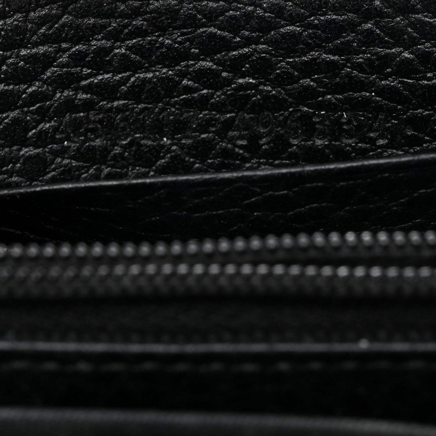 Gucci Dollar Calfskin GG Marmont Zip Around Wallet Black 8 of 8