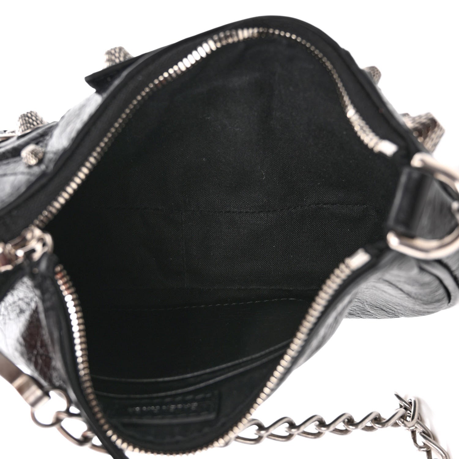 Balenciaga Agneau Arena Le Cagole Mini Purse With Chain Black 5 of 9