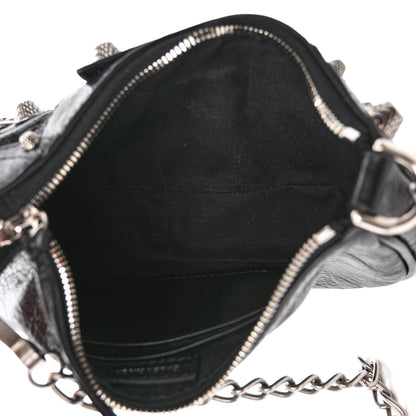 Balenciaga Agneau Arena Le Cagole Mini Purse With Chain Black 5 of 9