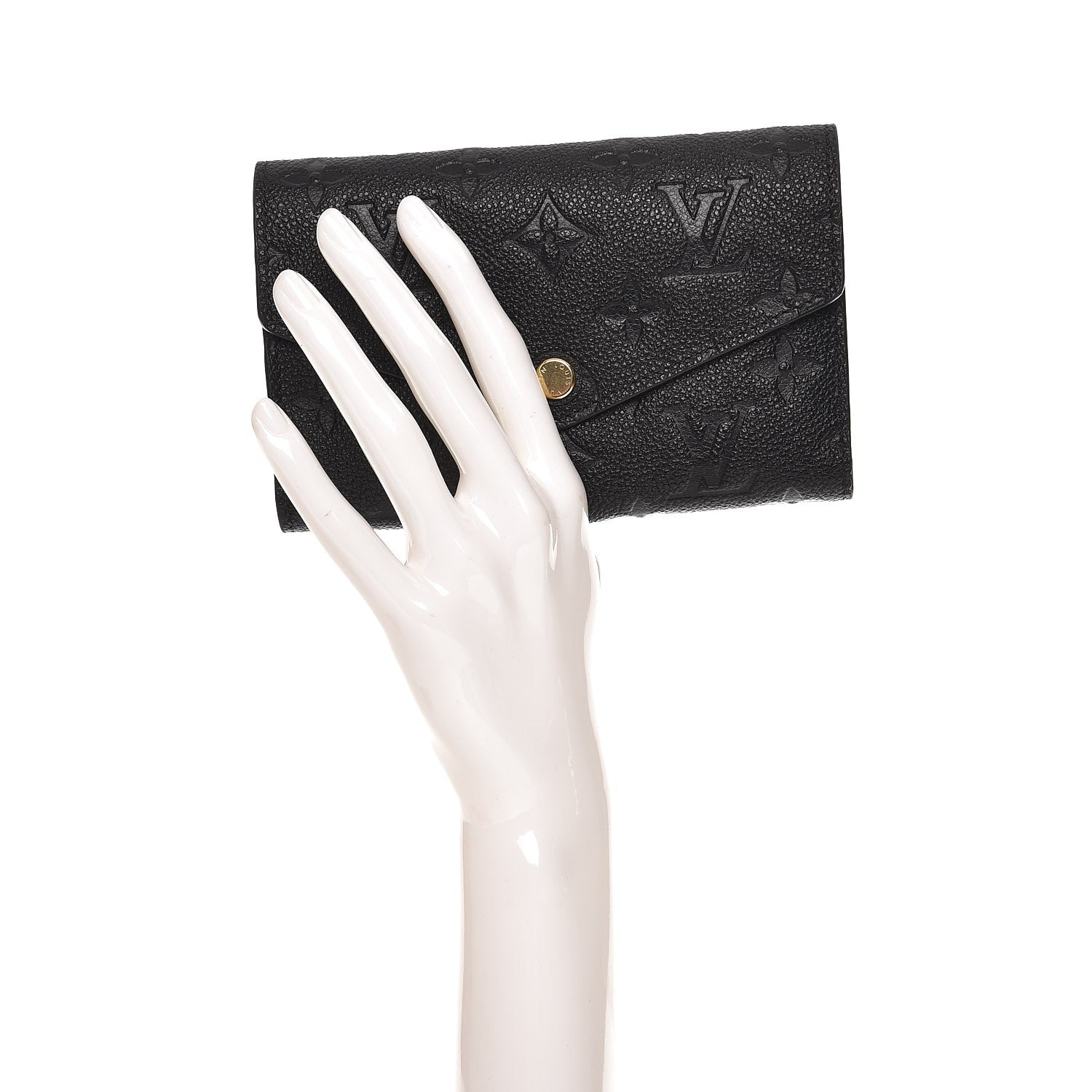 Louis Vuitton Empreinte Compact Curieuse Wallet Black 2 of 6