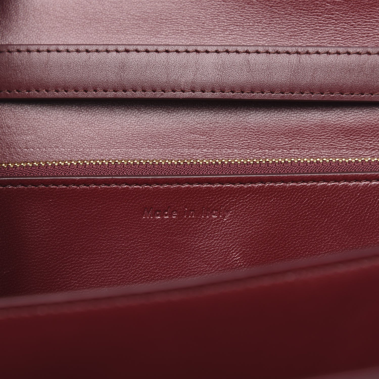 Celine Box Calfskin Medium Classic Box Flap Bag Burgundy 7 of 9