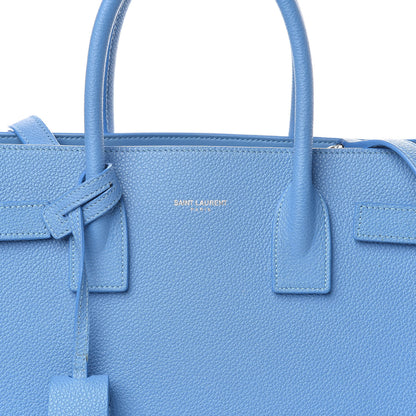 Saint Laurent Grained Calfskin Baby Sac De Jour Blue Clair 10 of 10