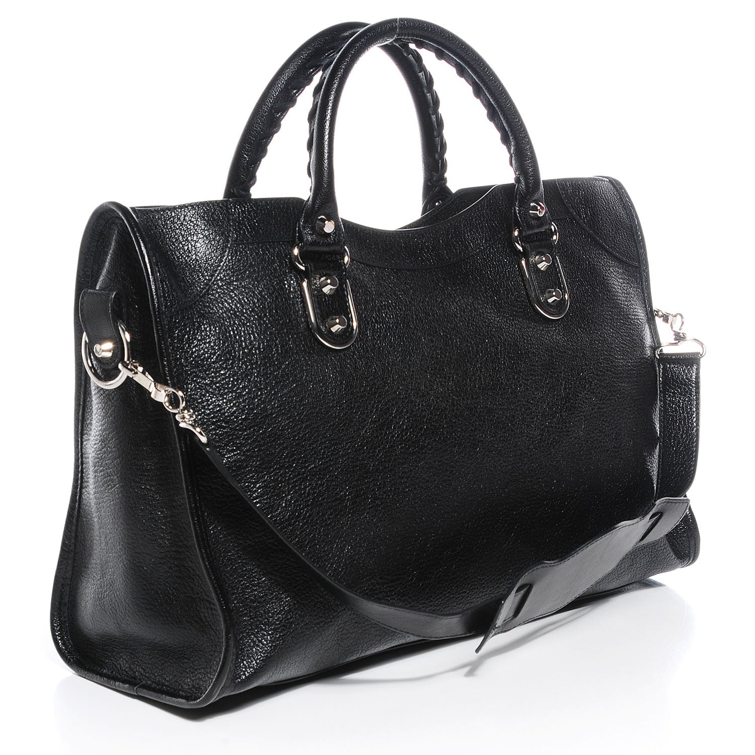 Balenciaga Chevre Silver Metallic Edge Hardware City Black 3 of 14