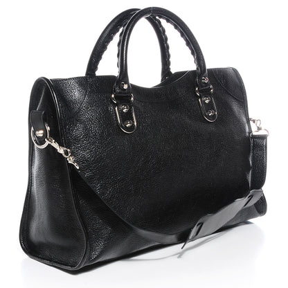 Balenciaga Chevre Silver Metallic Edge Hardware City Black 3 of 14
