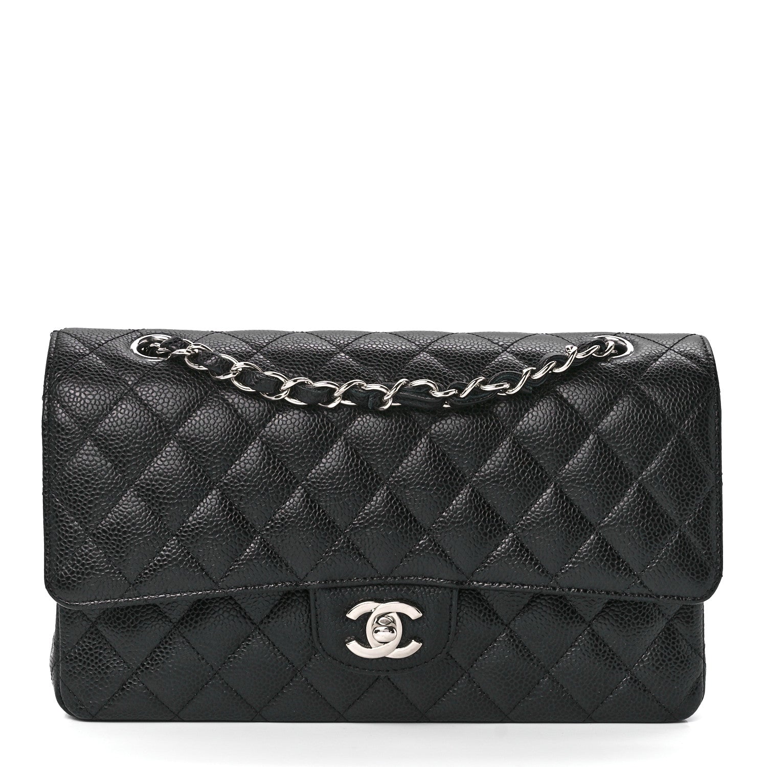 Chanel Caviar Quilted Medium Double Flap Black 1 of 13