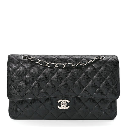 Chanel Caviar Quilted Medium Double Flap Black 1 of 13