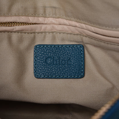 Chloe Calfskin Medium Paraty Peacock Blue 7 of 11