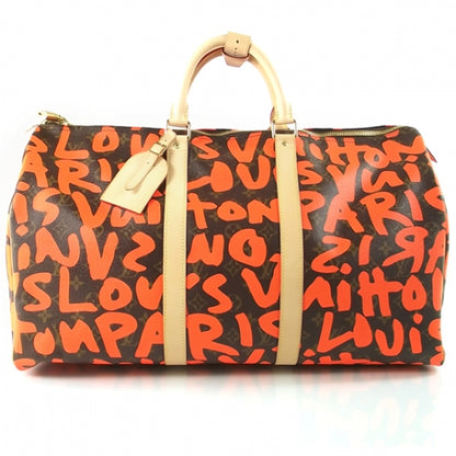 Louis Vuitton Monogram Graffiti Keepall 50 Orange 1 of 8