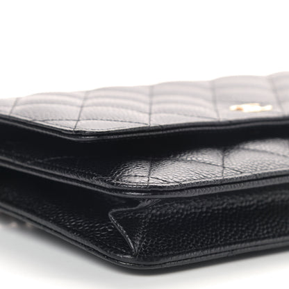 Chanel Caviar Quilted Wallet On Chain WOC Black 6 of 12
