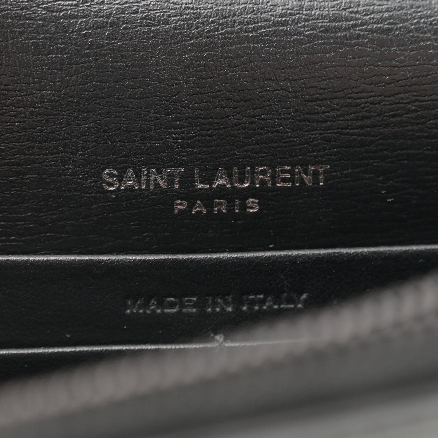 Saint Laurent Calfskin Monogram Sunset Chain Wallet Black 6 of 12