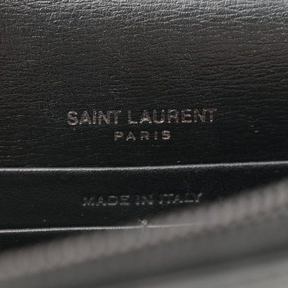 Saint Laurent Calfskin Monogram Sunset Chain Wallet Black 6 of 12
