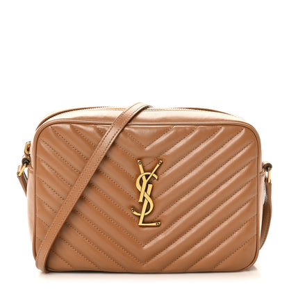 Saint Laurent Calfskin Matelasse Monogram Lou Camera Bag Cinnamon 1 of 10