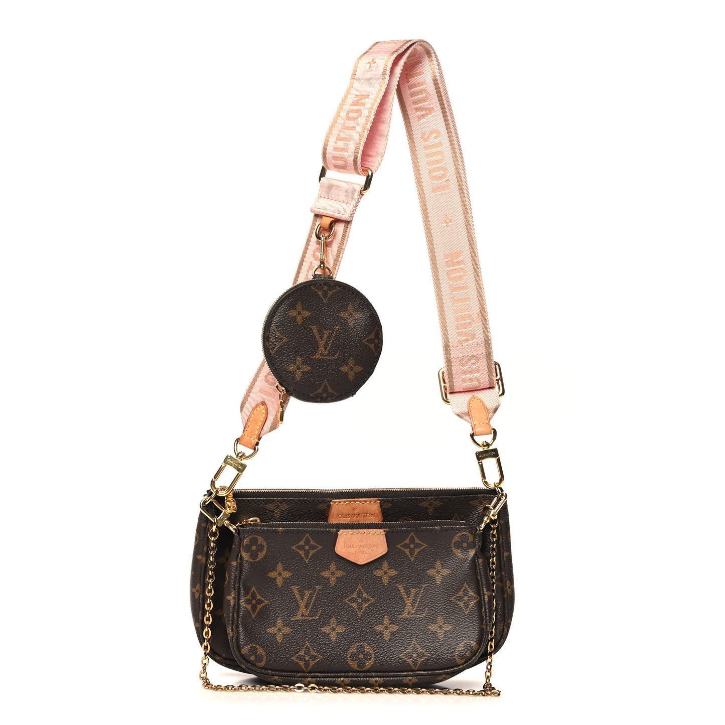 Monogram Multi Pochette Accessories Rose Clair