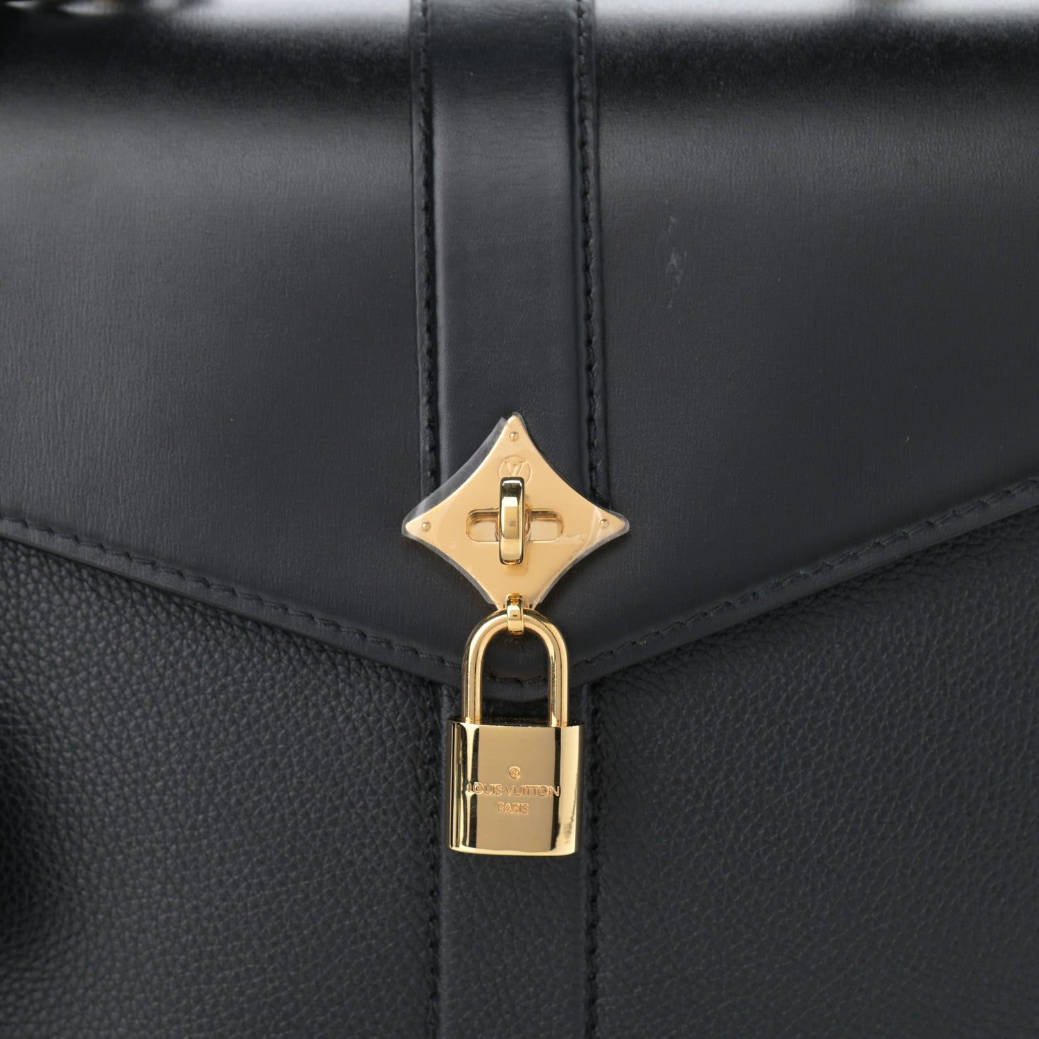 Louis Vuitton Grained Smooth Calfskin Rose Des Vents MM Black 7 of 9