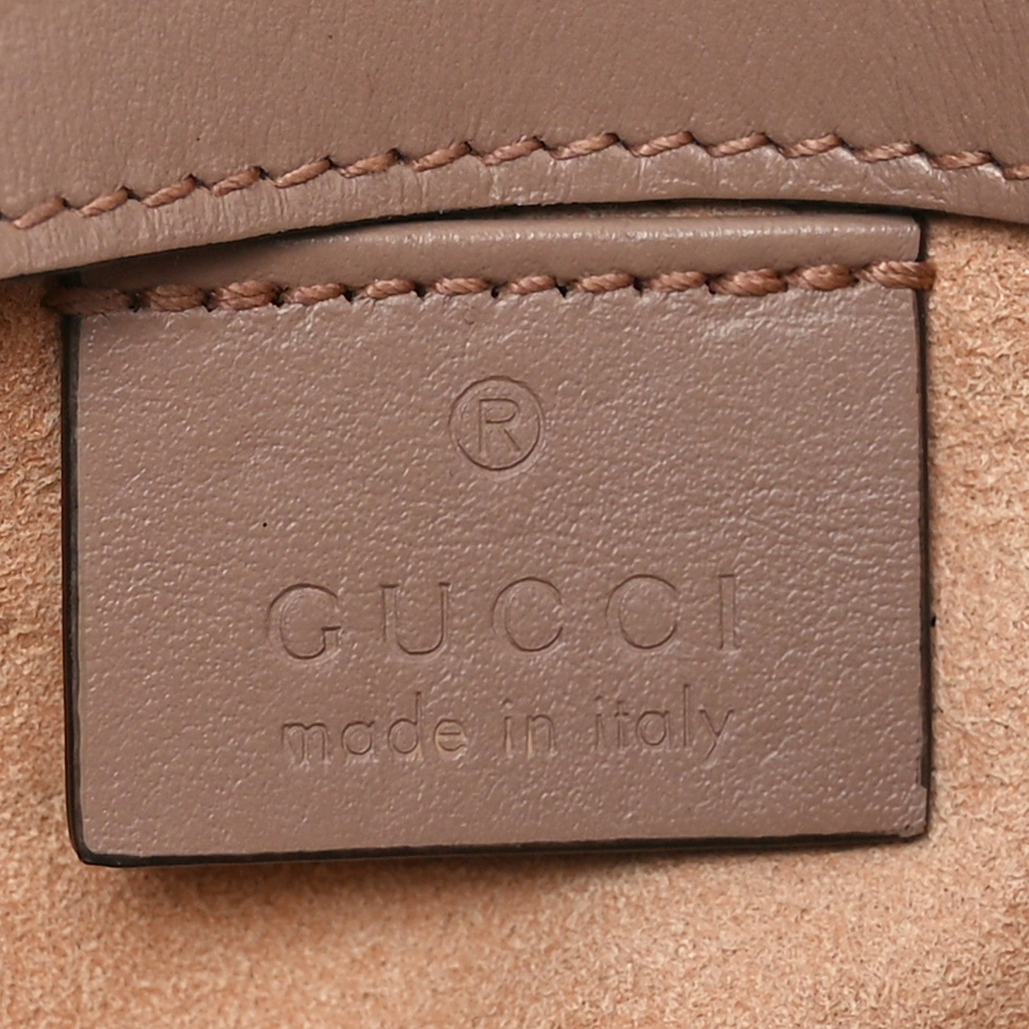 Gucci Calfskin Matelasse Super Mini GG Marmont Shoulder Bag Porcelain Rose 6 of 11