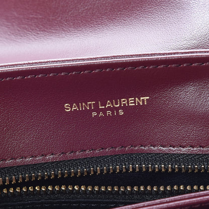 Saint Laurent Calfskin Y Quilted Monogram Toy Loulou Monogram Crossbody Bag Rouge Legion 10 of 11