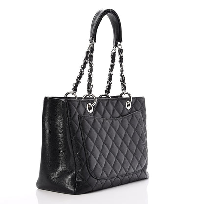 Chanel Caviar Quilted Grand Shopping Tote GST Black 3 of 8