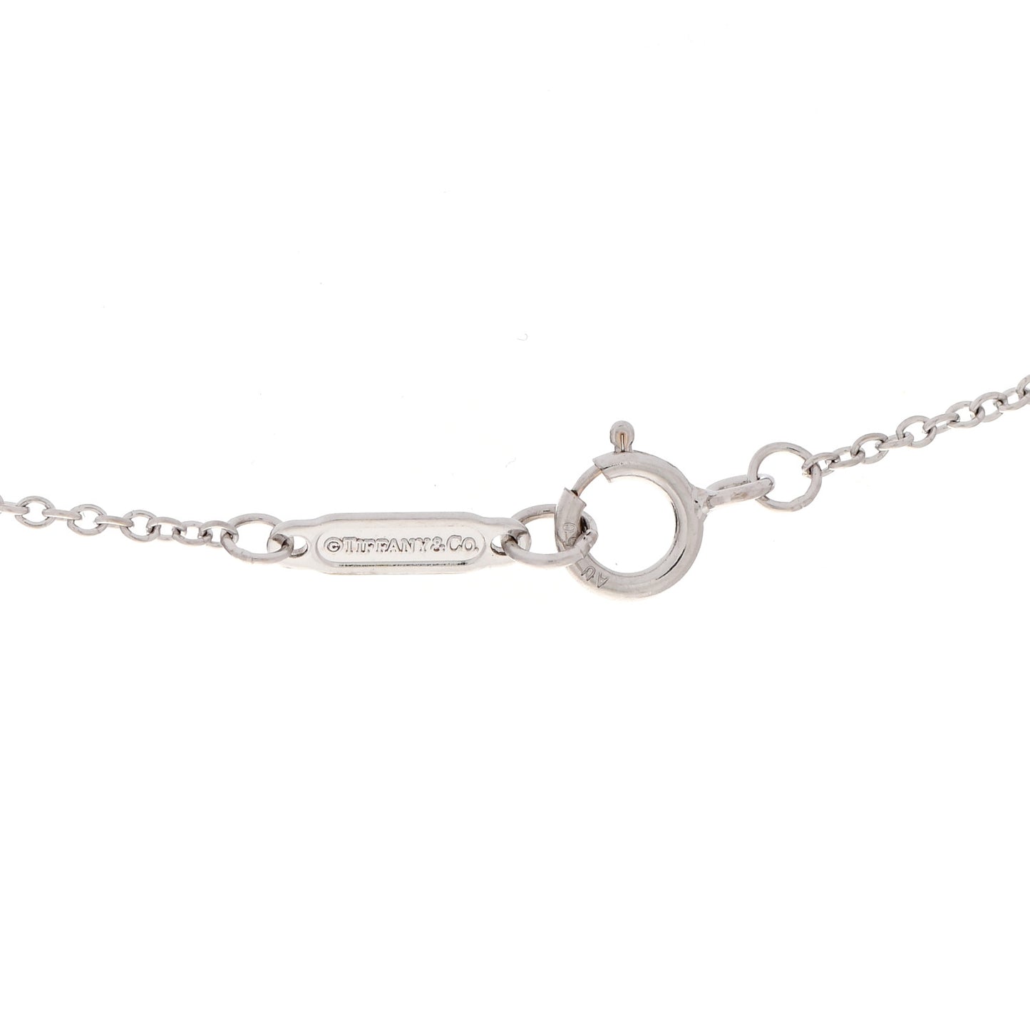 18K White Gold Diamond Small Ampersand Pendant Necklace