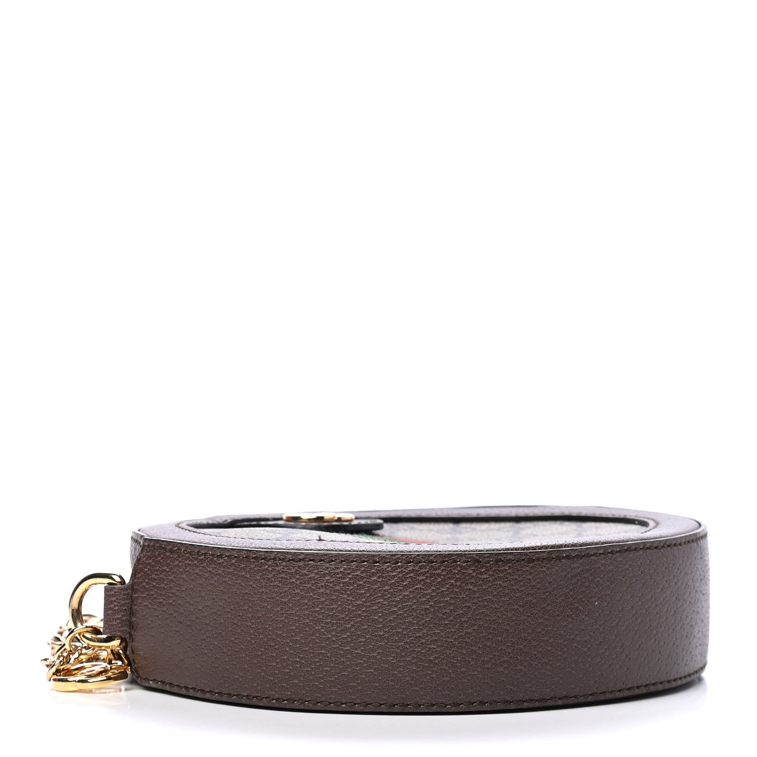 Gucci GG Supreme Monogram Web Mini Ophidia Round Shoulder Bag Brown 3 of 5