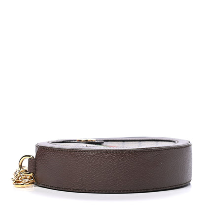 Gucci GG Supreme Monogram Web Mini Ophidia Round Shoulder Bag Brown 3 of 5
