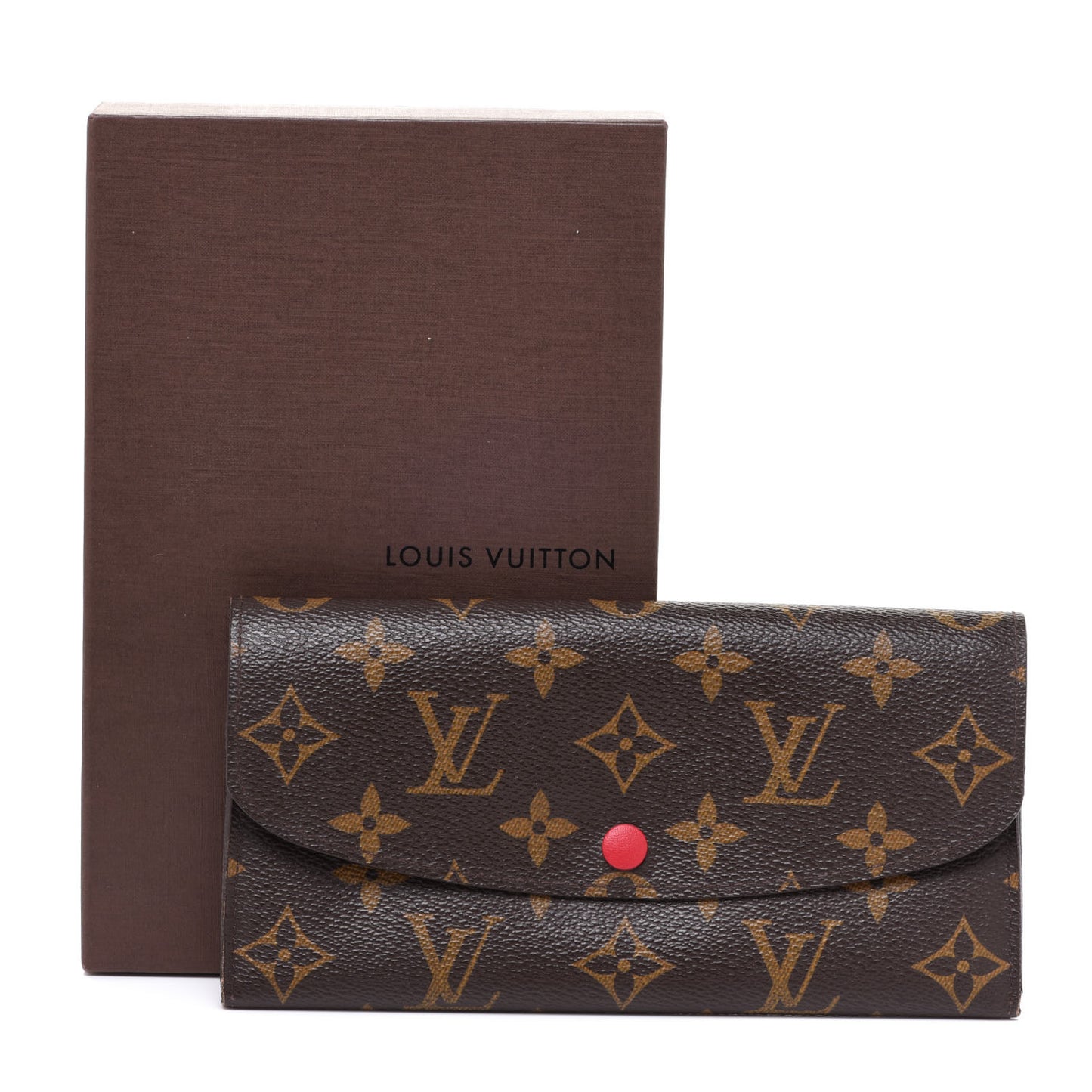 Monogram Emilie Wallet Rouge
