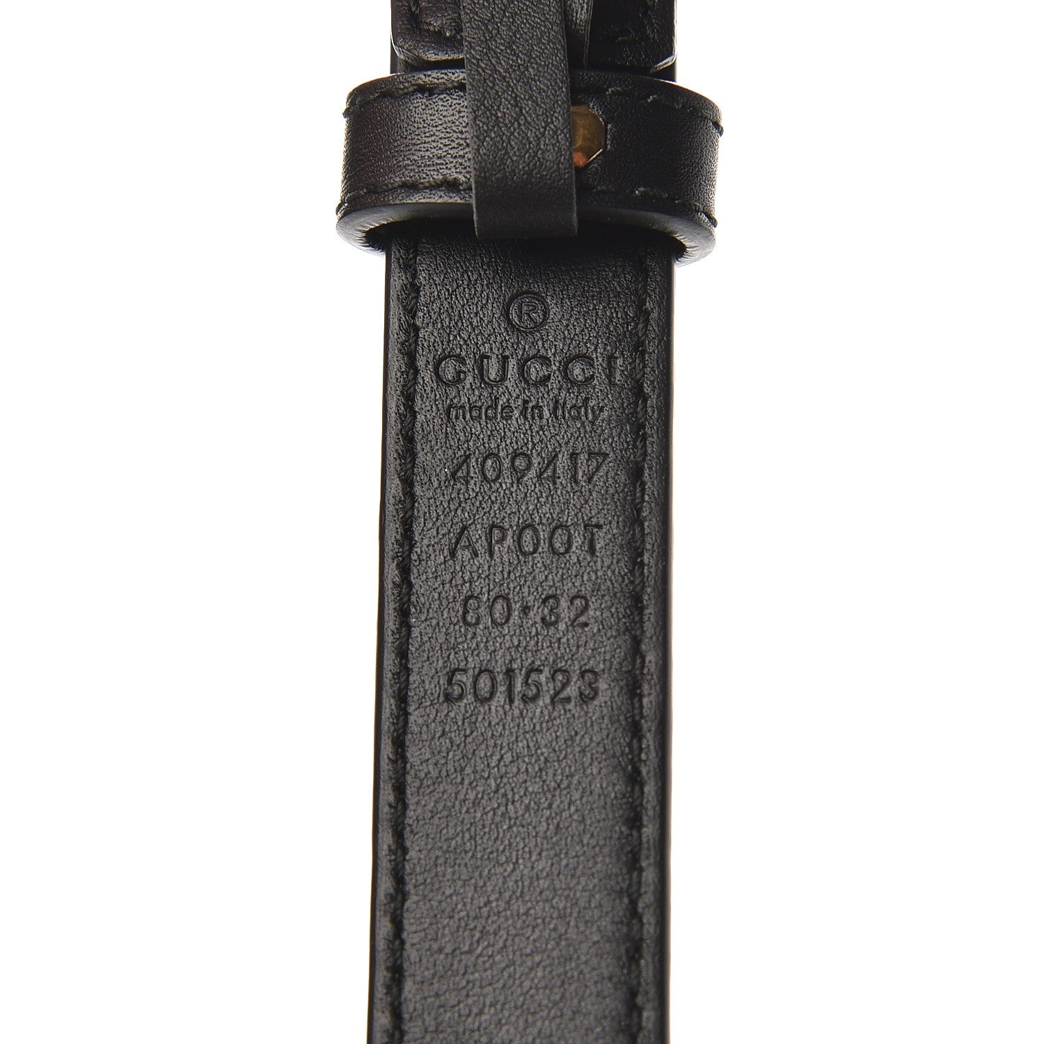 Gucci Calfskin Double G 20mm Belt 80 32 Black 4 of 5