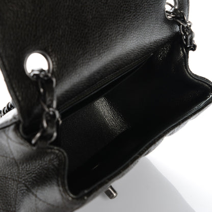 Chanel Caviar Quilted Mini Square Flap Dark Charcoal 5 of 8