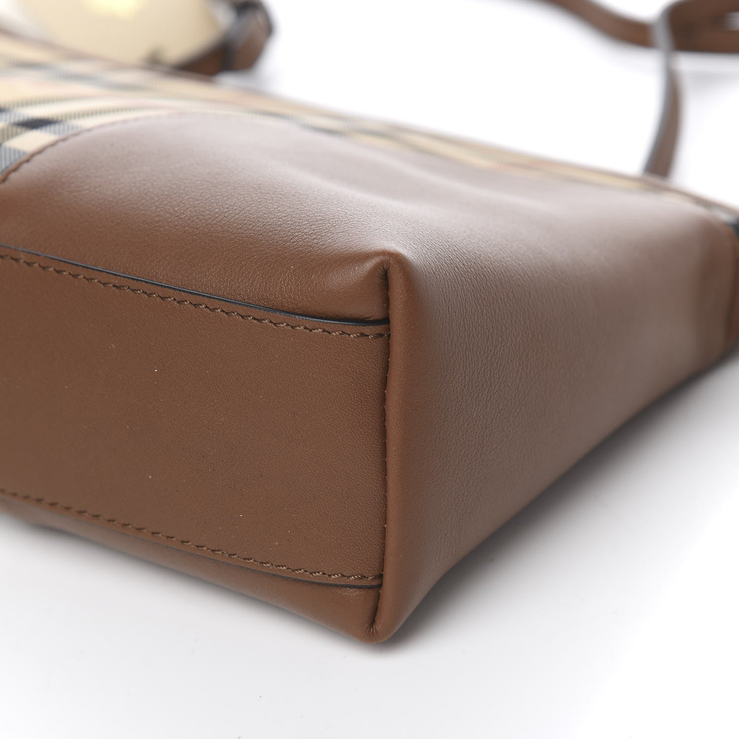 Burberry Horseferry Check Small Chichester Crossbody Clutch Bag Honey Tan 9 of 10