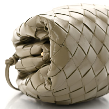 Bottega Veneta Patent Intrecciato The Mini Pouch Travertine 9 of 10