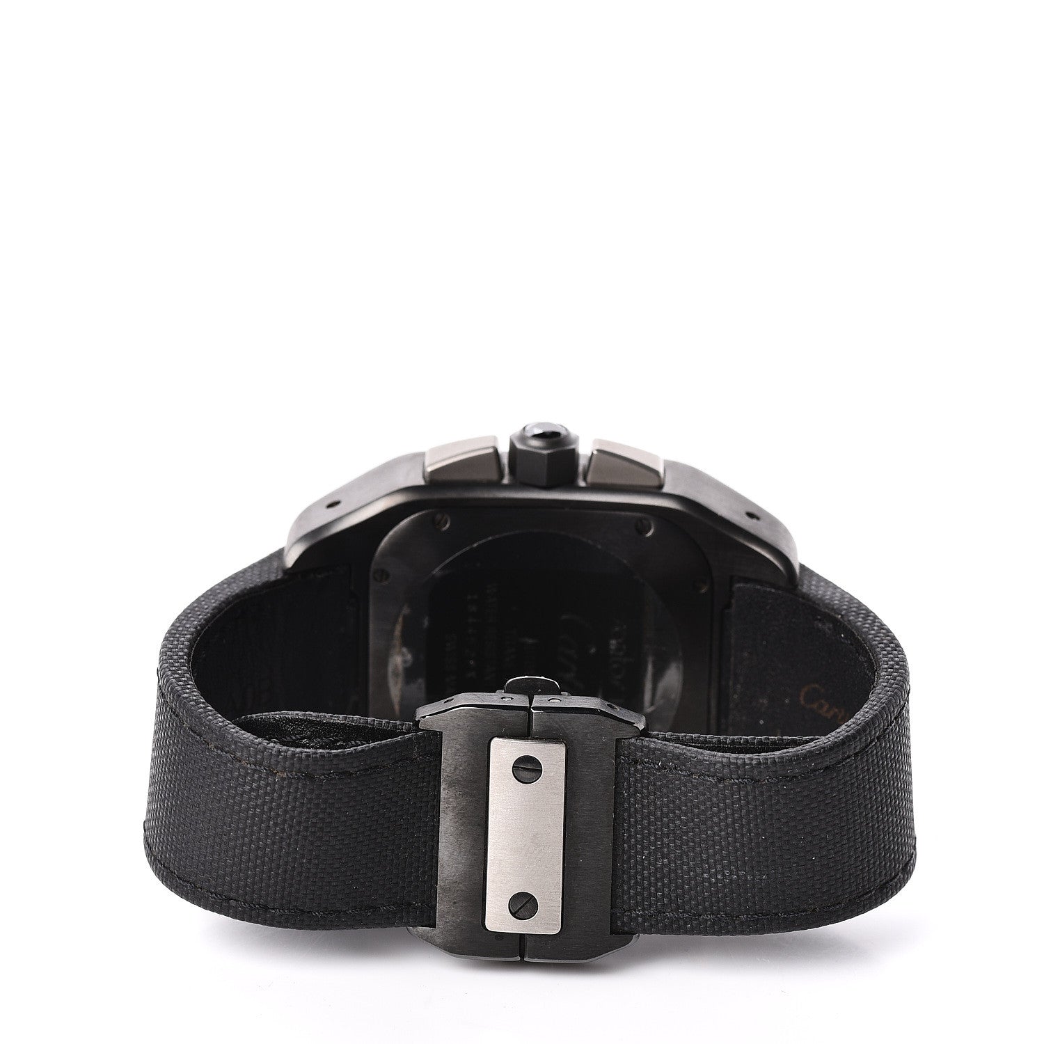 Cartier ADLC Titanium Nylon 41mm Santos 100 Chronograph Automatic Watch Black 4 of 6