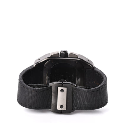 Cartier ADLC Titanium Nylon 41mm Santos 100 Chronograph Automatic Watch Black 4 of 6