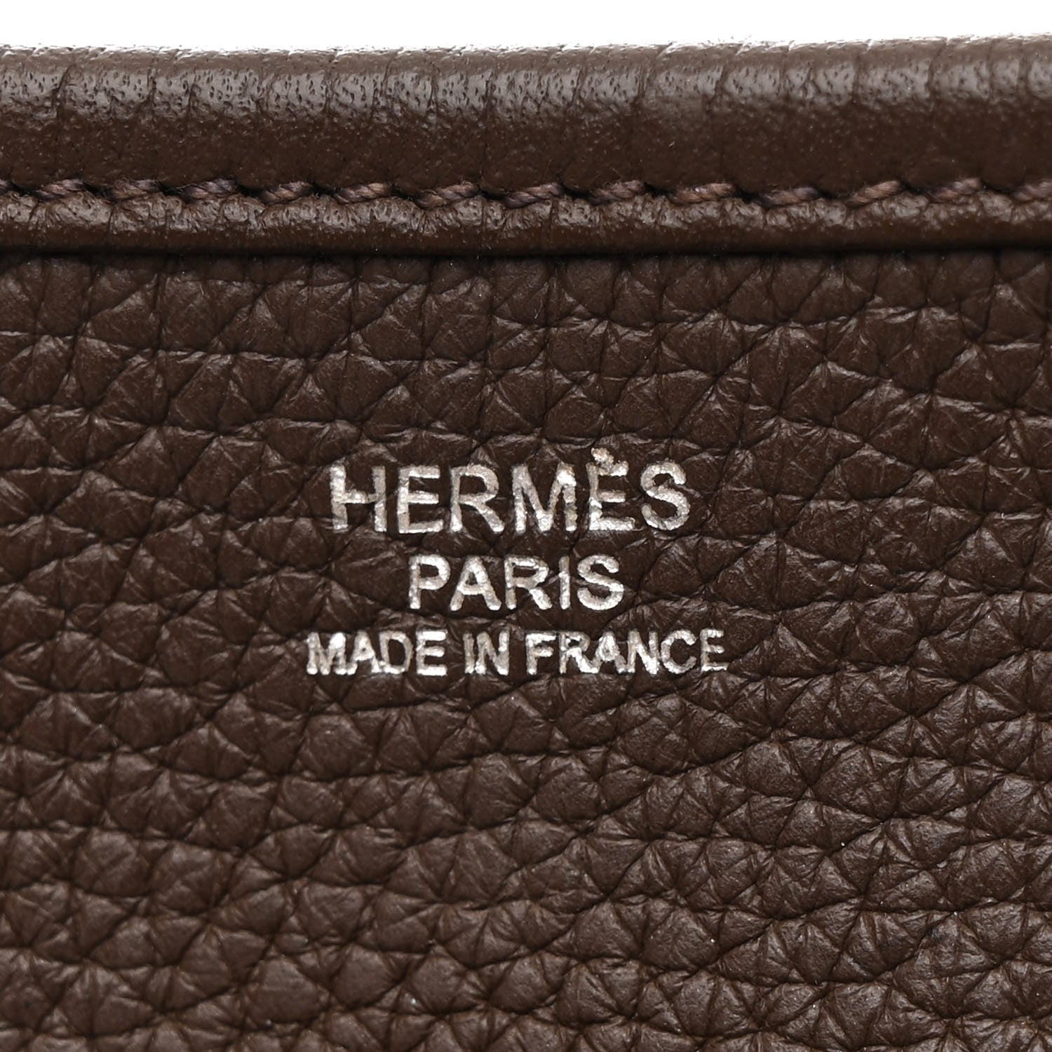 Hermes Taurillon Clemence Amazone Evelyne III PM Chocolate Rouge Casaque Bleu Saphir 6 of 11