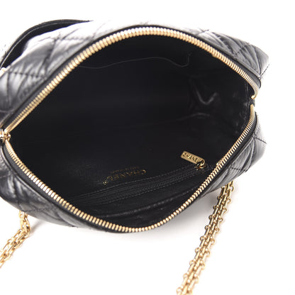 Chanel Aged Calfskin Quilted Medium Reissue Camera Case Black 5 of 10