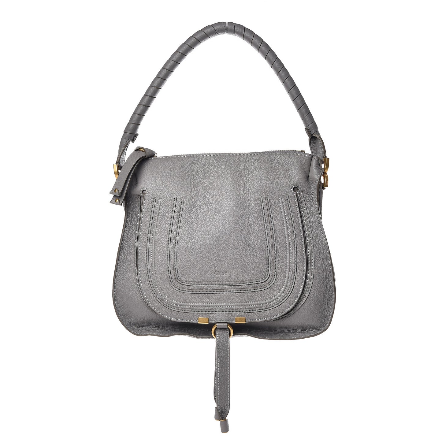 Calfskin Medium Marcie Hobo Cashmere Grey