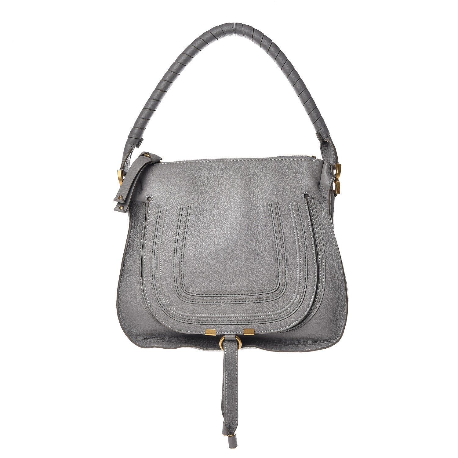 Chloe Calfskin Medium Marcie Hobo Cashmere Grey 1 of 10