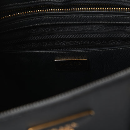 Prada Saffiano Medium Galleria Double Zip Tote Black 8 of 15