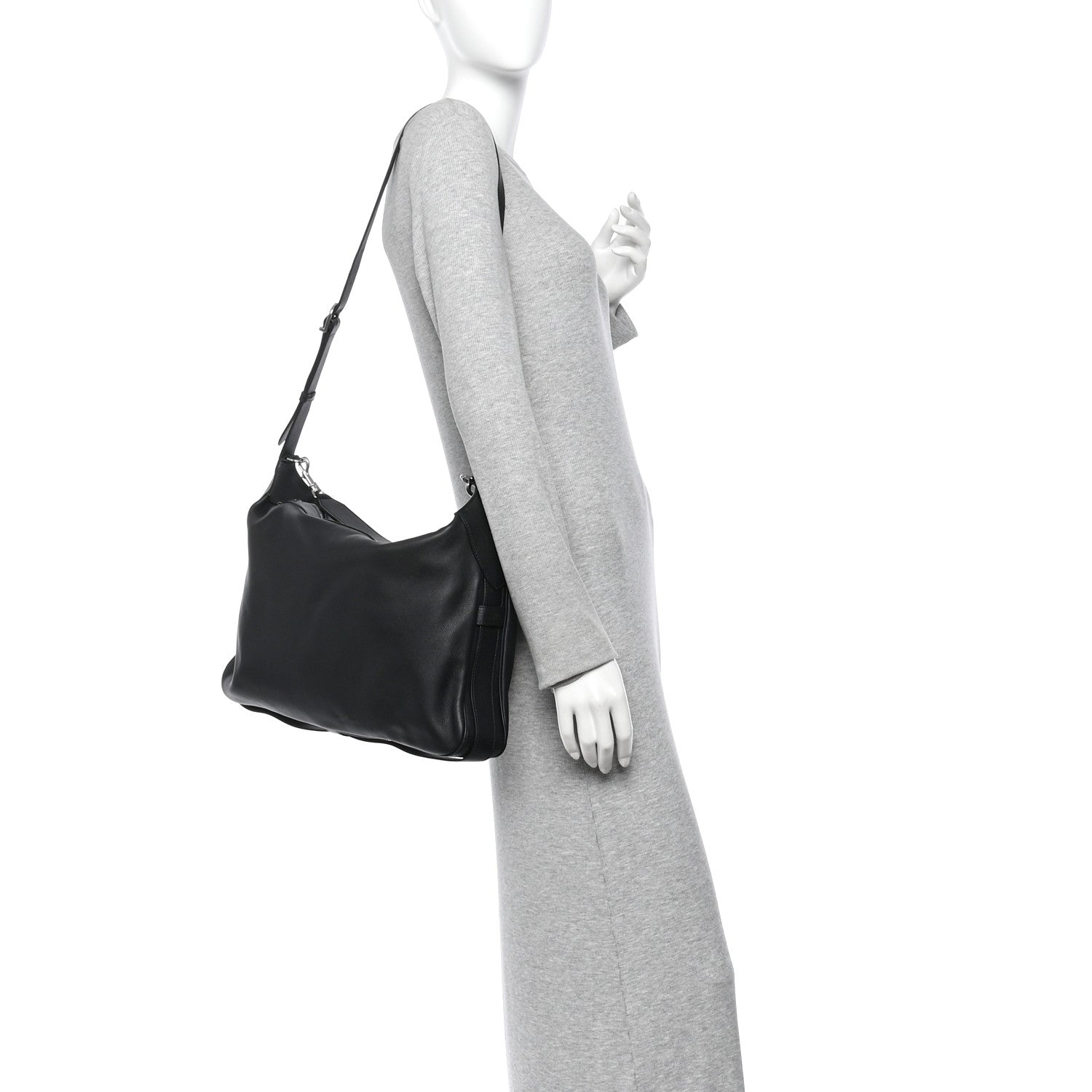 Celine Supple Calfskin Large Romy Shoulder Bag Black 2 of 10